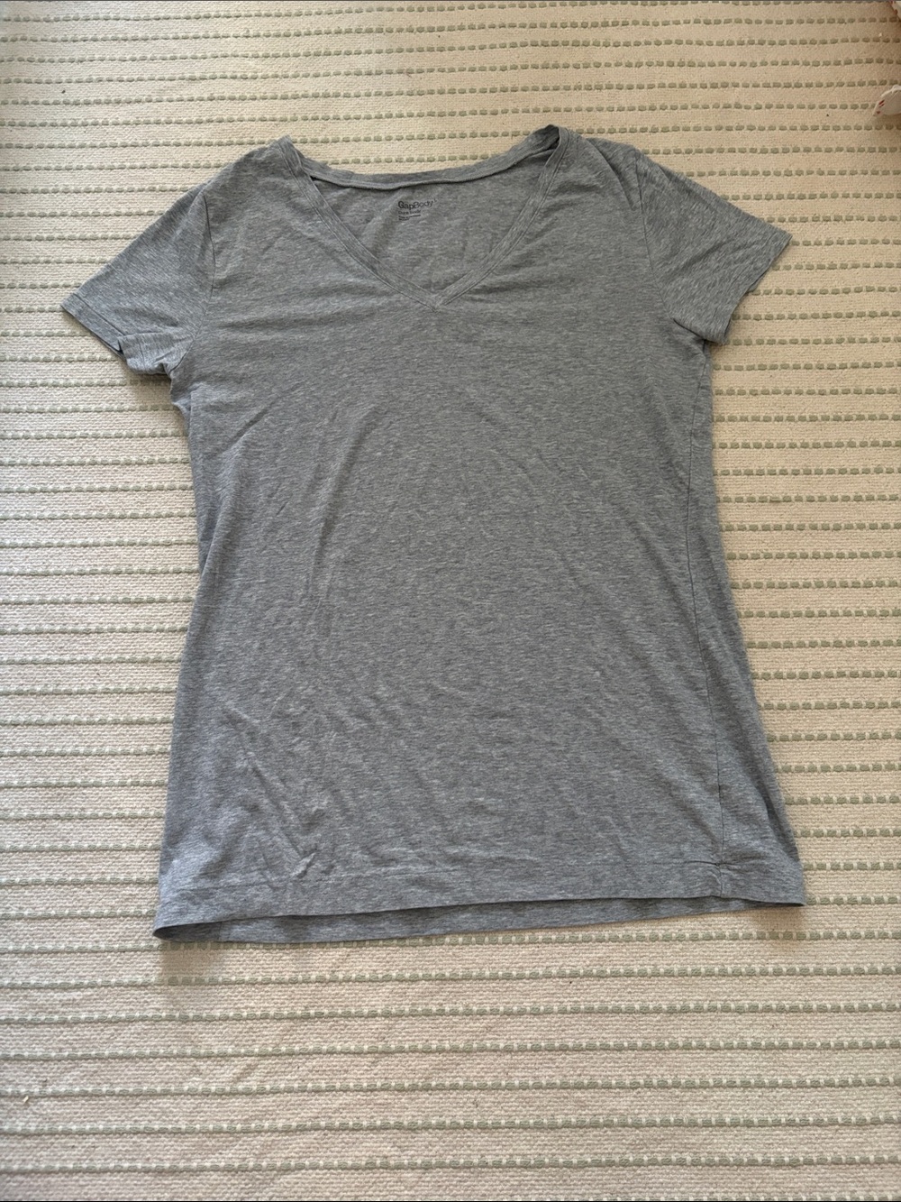 Women's V-Neck Tee - Gray